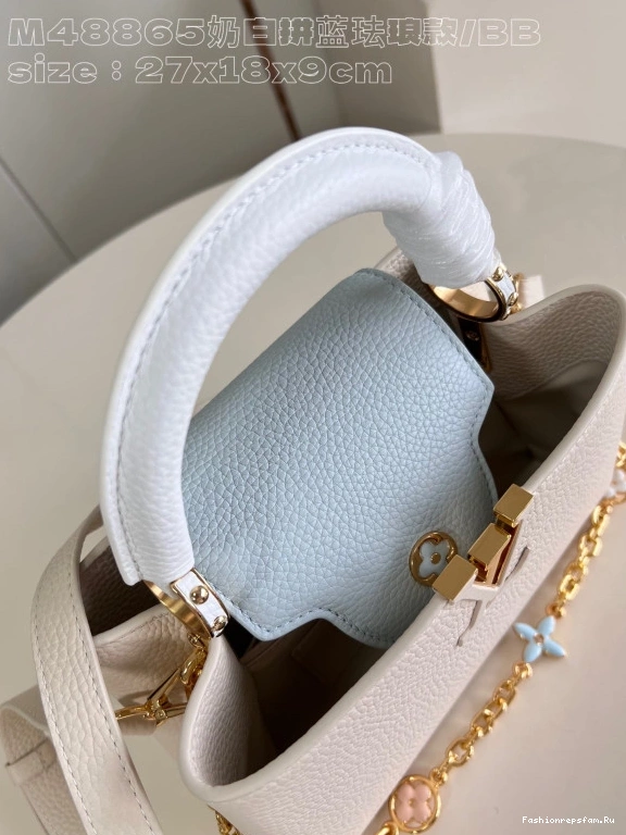 FS CHEAP CAPUCINES LOUIS BB-27*18*9CM VUITTON 0714